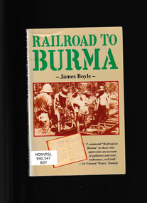 Book, Allen & Unwin et al, Railroad to Burma, 1990