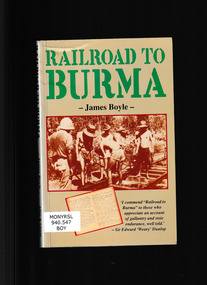 Book, Allen & Unwin, Railroad to Burma, 1990