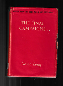 Book, Australian War Memorial, The final campaigns, 1961