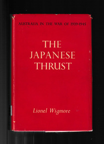 Book, Australian War Memorial, The Japanese thrust, 1957
