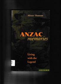 Book, Oxford University Press, ANZAC memories: Living with the legend, ????