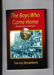 Book, ABC Books, The boys who came home : recollections of Gallipoli, 2000