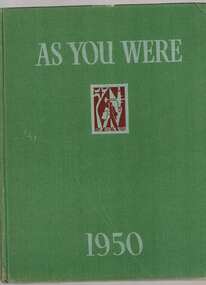 Book, Australian War Memorial, As you were 1950, 1950