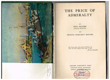Book, Paul McGuire et al, The price of admiralty, 1944