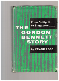Book, Frank Legg, The Gordon Bennett story, 1965