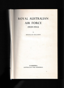 Book, Australian War Memorial, Royal Australian Air Force 1939-1942, 1962