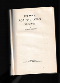Book, Australian War Memorial, Air war against Japan 1943-1945, 1957