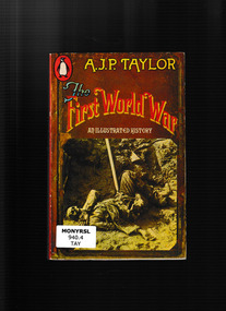 Book, AJP Taylor, The first world war: an illustrated history, 1968