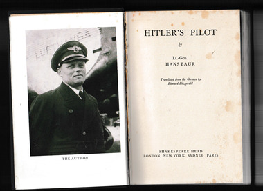 Book, Muller, Hitlers pilot, 1958