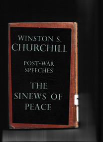 Book, Cassell, The sinews of peace: Post war speeches by Winston Churchill, 1948