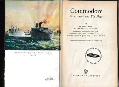 Book, Angus and Robertson, Commodore : war, peace and big ships, 1961