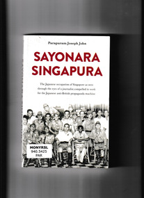Book, Joseph John Parapuram, Sayonara Singapura, 2016