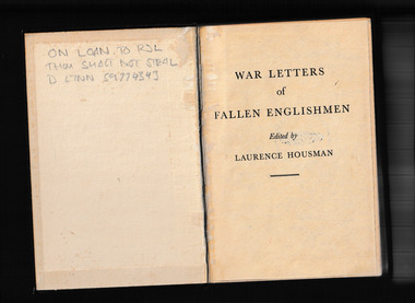 Book, Victor Gollancz, War letters of fallen englishmen, 1930