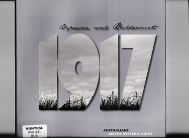 Book, Department of Veterans' Affairs, Bapaume and Bullecourt : Australians on the Western Front - 1917, 2007