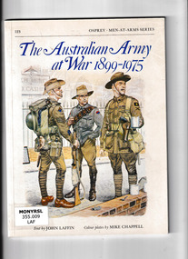 Book, Osprey Publishing, The Australian Army at War 1899 - 1975, 1982