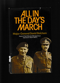 Book, David Belchem, All in the Day's March, 1978