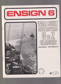 Book, Alan Raven et al, War built destroyers O-Z Classes, 1976