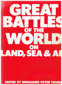 Book, Peter Young, Great battles of the world on land sea and air, 1977