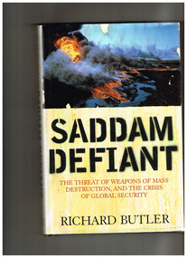 Book, Weidenfeld and Nicholson, Saddam defiant: The threat of weapons of mass destruction and the crisis of global security, 2000