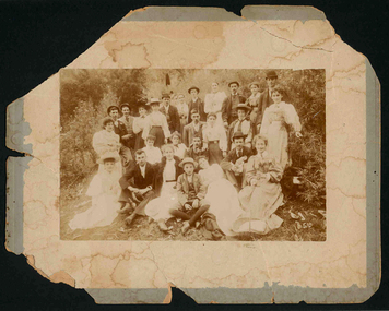 Photograph, Group photo at Fern Tree Gully in 1896, 1896