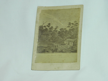 print of artwork, 1882 comet sighted near Daylesford, circa 1887