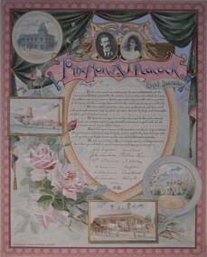 Illuminated address, circa 1900