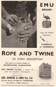 Advertisement, Kinnear's Rope, 1934