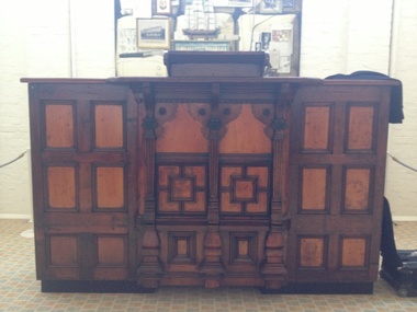 Photograph - colour, Auction Room Lectern at National Wool Museum