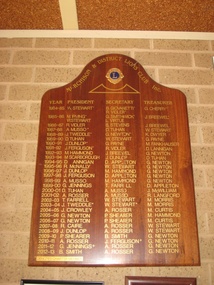 Photograph - Colour, Clare Gervasoni, Murchison & District Honour Board, 2014
