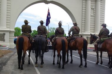 Photograph - Colour, Re-dedication of the Ballarat Arch of Victoria, 2011, 06/11/2011