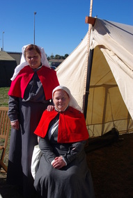 Photographs - colour, Clare Gervasoni, World War One Nurses (reenactment), Bacchus Marsh, 2014, 07/09/2014