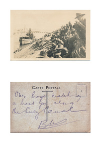 Photograph - digital, Suez Canal during World War One