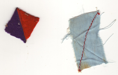 Photograph - colour, World War One patches of the 1st Australian Lighthorse