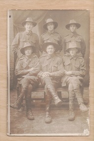 Photograph - digital, Eddie Boyce and soldiers, c1916