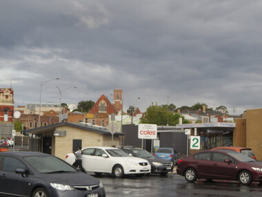 Photograph - Colour, Clare Gervasoni, St Paul's Ballarat, from the Coles Carpark, 2015, 05/2015