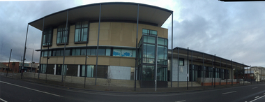Photograph - Colour, Clare Gervasoni, Ballarat Law Courts and Grafitti from the Ballarat sitting of the Royal Commission into Institutional Responses to Child Sexual Abuse, May 2015, 30/05/2015