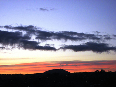 Photograph - Colour, Clare Gervasoni, View from Armstrong Street South, Ballarat, towards Mt Warrenheip