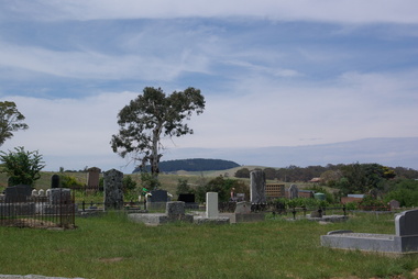 Photograph - Colour, Clare Gervasoni, Mount Franklin From Franklinford Cemetery, 2015, 25/10/2015