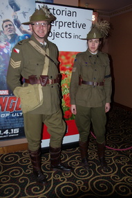 Photograph, Clare Gervasoni, World War one Reenactors at The Regent, Ballarat, 2015, 09/05/2015