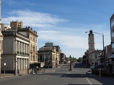 Ballarat's Lydiard Street During Covid19 Lockdown, 2020