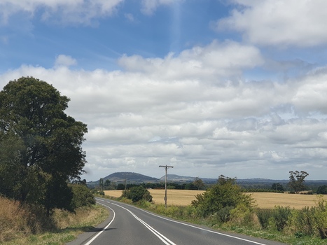 Mt Warrenheip and Mt Buninyong from near Newlyn, 2020