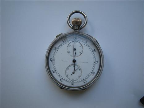 photo of silver stop watch