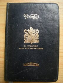 1955 Farm Diary made by Daimler,  owned by Dr Harry Jenkins