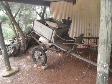 photograph of milk cart in situ