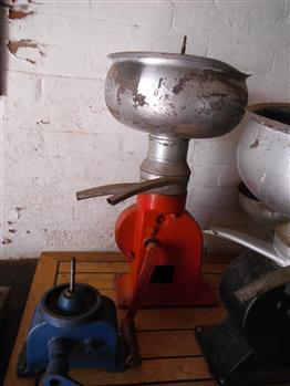 photograph of cream separator in situ