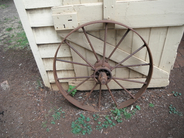 photograph of wheel in situ