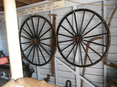 photograph of wheels in situ