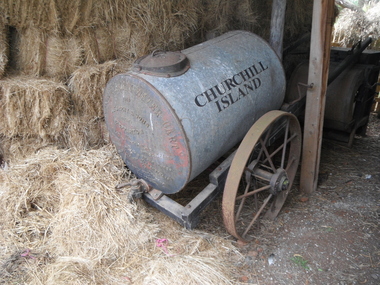 photograph of water cart in situ