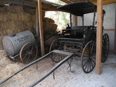 photograph of wagonette in situ