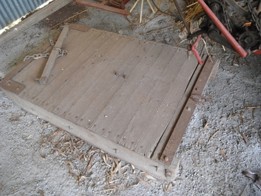 Photograph of sled in situ